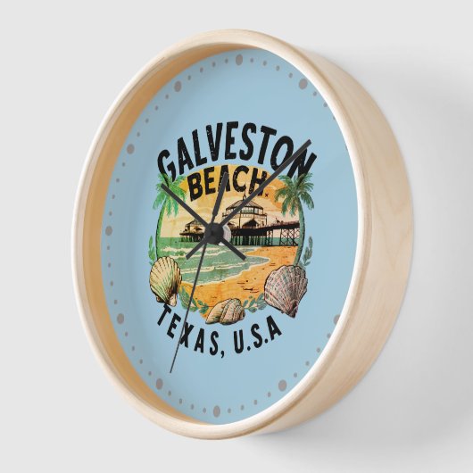 Galveston Beach Retro Vignette (Hoek)