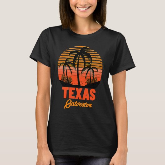Galveston Beach Texas T-shirt (Voorkant)