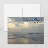 Galveston Beach Texas Travel Briefkaart (Voorkant / Achterkant)