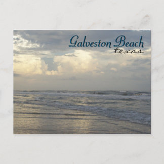 Galveston Beach Texas Travel Briefkaart