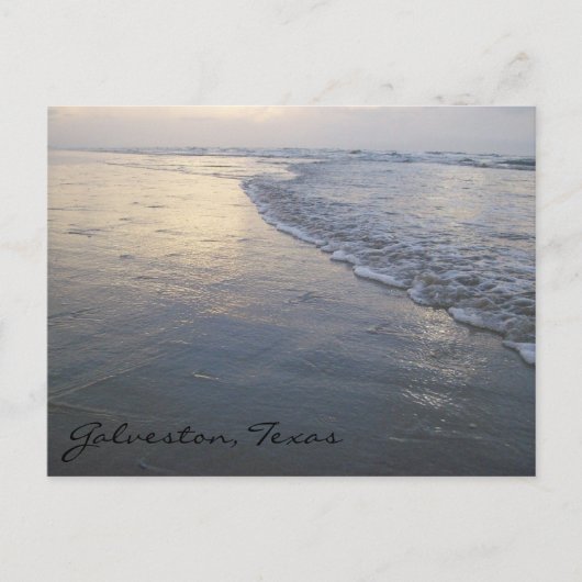Galveston Beach Texas Travel Briefkaart (Voorkant)