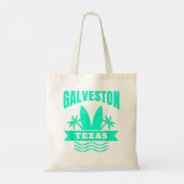 Galveston Beach Texas Vacation Souvenir Tote Bag (Achterkant)