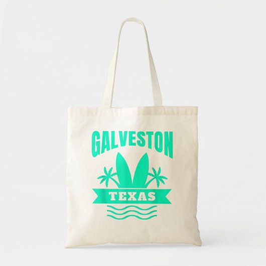 Galveston Beach Texas Vacation Souvenir Tote Bag (Voorkant)