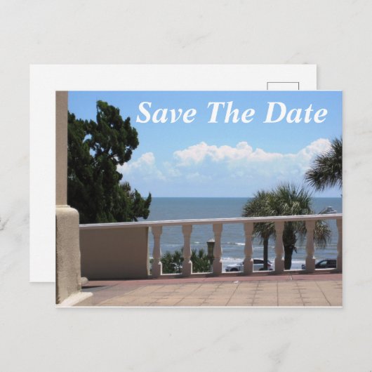 Galveston | Briefkaart voor bekendmaking datum ops (Voorkant / Achterkant)