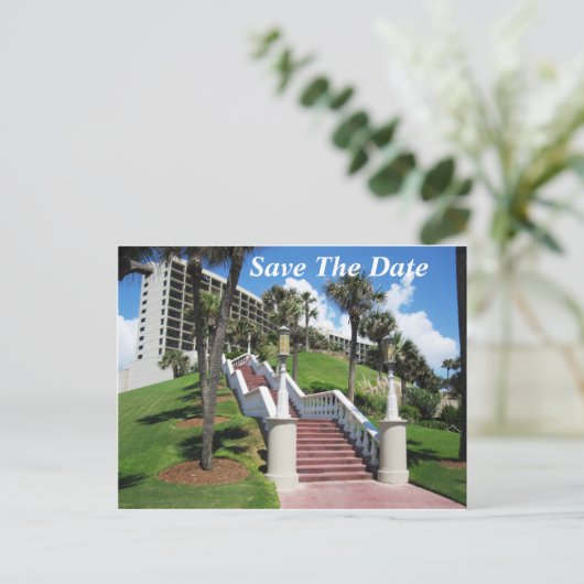 Galveston | Briefkaart voor bekendmaking datum ops (Staand voorkant)