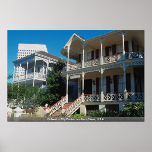 Galveston City Center, South Texas, VS Poster