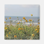 Galveston Island Beach Bloemen magneet (Voorkant)