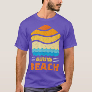 Galveston Island Beach Texas - golven T-shirt