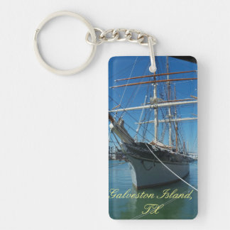 Galveston Island Elissa Ship Photo key chain Sleutelhanger