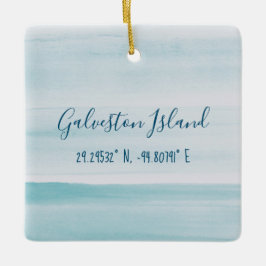 Galveston Island Keramisch Ornament