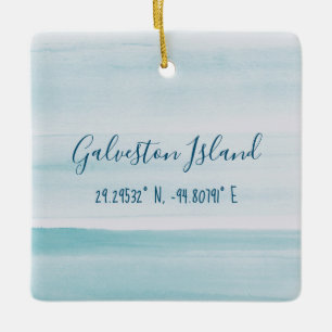 Galveston Island Keramisch Ornament