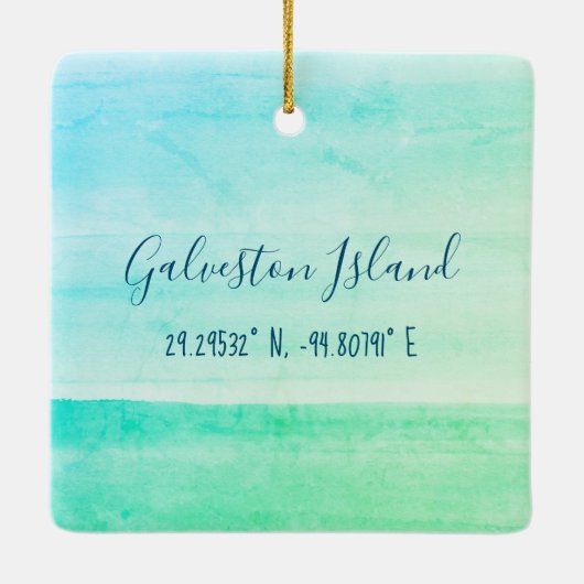 Galveston Island Ornament (Achterkant)
