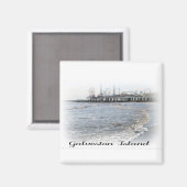 Galveston Island Pleasure Pier Magnet (Voorkant / Achterkant)