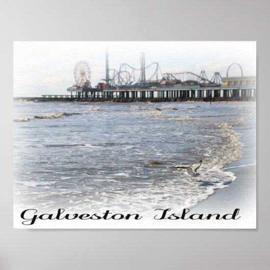 Galveston Island Pleasure Pier Poster (Voorkant)