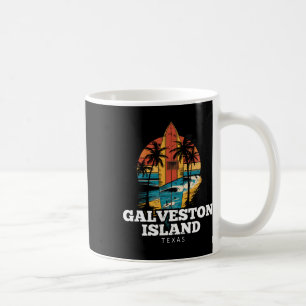 Galveston Island Strand Texas Surfplank Surfen Ret Koffiemok