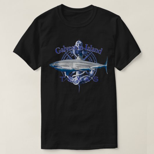 Galveston Island Teas Nautical Sailing Boating T-shirt (Design voorkant)