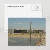 Galveston Island, Texas Briefkaart (Voorkant / Achterkant)