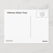 Galveston Island, Texas Briefkaart (Achterkant)