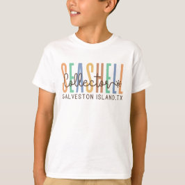 Galveston Island Texas (Seashell Collector) T-shirt