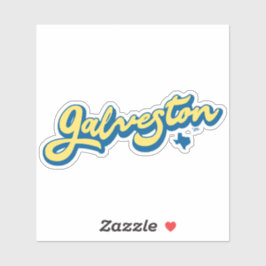 Galveston Island, Texas Sticker