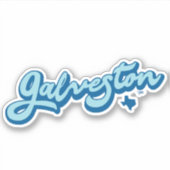Galveston Island, Texas Sticker (Voorkant)