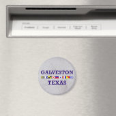 Galveston Nautische Vlag - Zandmagneet Magneet (Insitu (Vaatwasser))