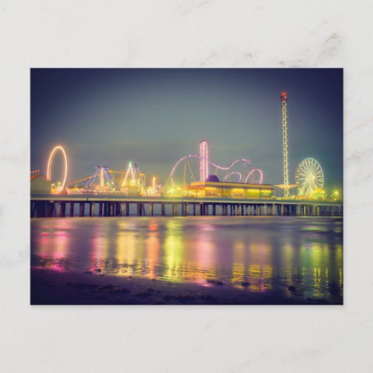 Galveston Pleasure Pier Briefkaart (Voorkant)