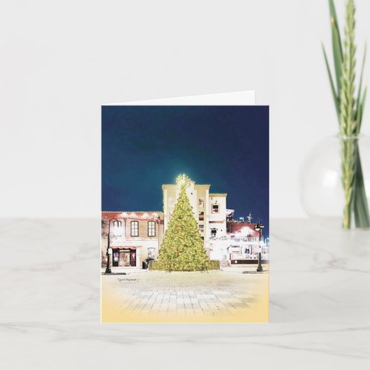 Galveston Sangerfest Kerstboom Feestdagen Kaart (Voorkant)