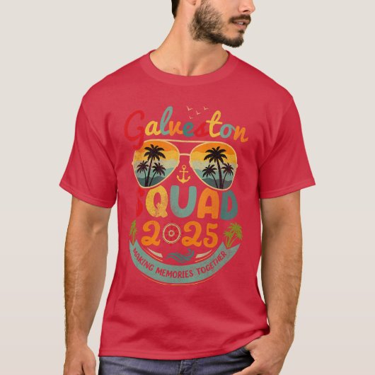 Galveston Squad 2025 Strandvakantie  Galves T-shirt (Voorkant)