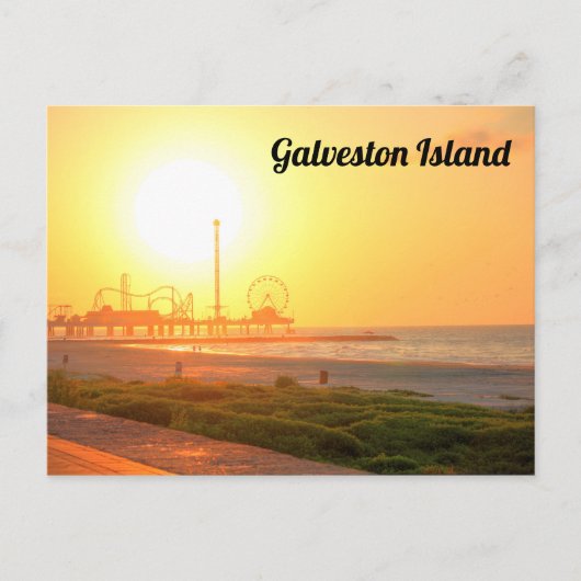 Galveston Sunrise Briefkaart (Voorkant)