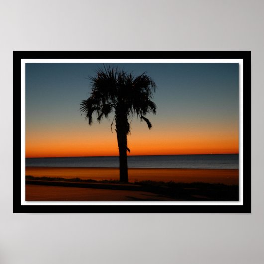 Galveston Sunrise op de 89e straat Poster (Voorkant)