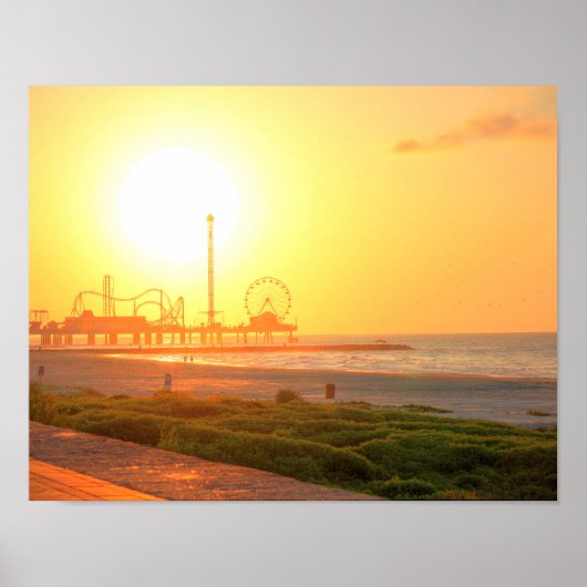 Galveston Sunrise Poster (Voorkant)