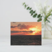 Galveston Sunset Briefkaart (Staand voorkant)