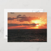 Galveston Sunset Briefkaart (Voorkant / Achterkant)