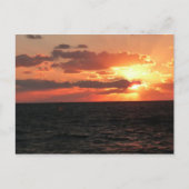 Galveston Sunset Briefkaart (Voorkant)