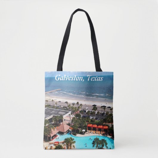 Galveston, Texas All-Over-Print Tote Bag (Voorkant)