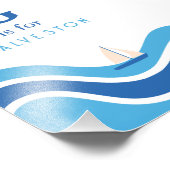 Galveston Texas Alphabet Kwekerij Decor Fotoprint Foto Afdruk (Hoek)