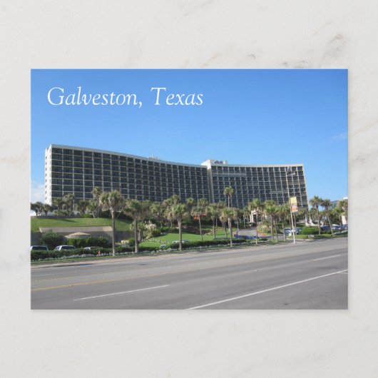 Galveston, Texas Briefkaart (Voorkant)