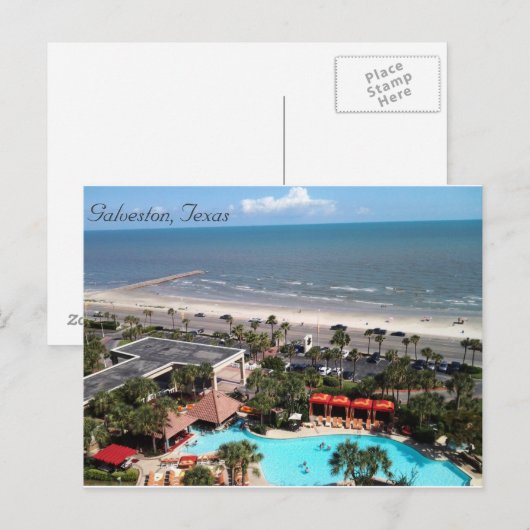 Galveston, Texas Briefkaart (Voorkant / Achterkant)