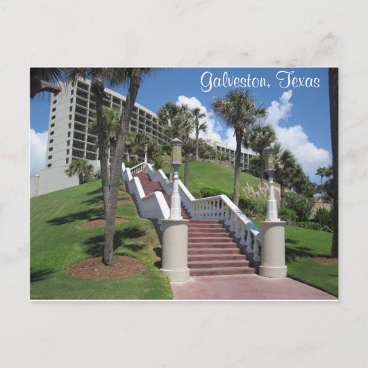 Galveston, Texas Briefkaart (Voorkant)