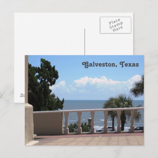 Galveston, Texas Briefkaart (Voorkant / Achterkant)