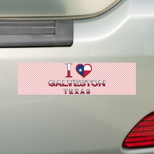 Galveston, Texas Bumpersticker (Op auto)