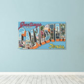 Galveston, Texas - Grote letterscènes Canvas Afdruk (Insitu (Houten vloer))
