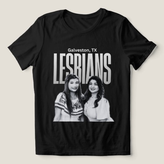 Galveston Texas Lesbians Tri-Blend Shirt (Design voorkant)