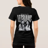 Galveston Texas Lesbians Tri-Blend Shirt (Achterkant)