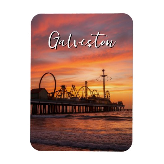 Galveston Texas Magneet (Verticaal)