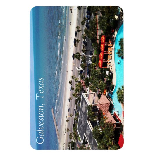 Galveston, Texas Magnet Magneet (Verticaal)