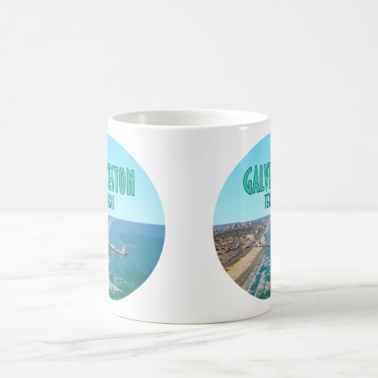 Galveston Texas Pier Shore  Koffiemok (Center)