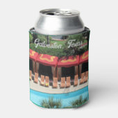 Galveston, Texas - San Luis Hotel Sundeck -  Blikjeskoeler (Blikje Voorkant)