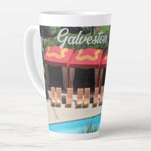 Galveston, Texas - San Luis Hotel Sundeck - Latte Mok (Linkerhoek)